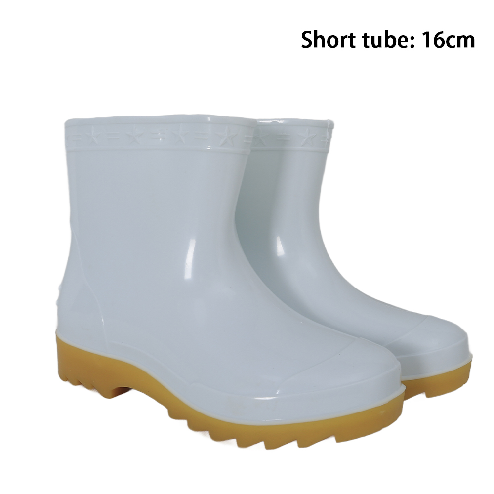 white-short tube shoes