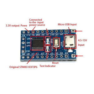 Taidacent di NUOTATA Uart Ad Alta Velocità di Programmazione 8 Bit MCU Arm Simulator Stm32 Stm8 Bordo di Sviluppo del Microcontroller Stm8s103f3p6