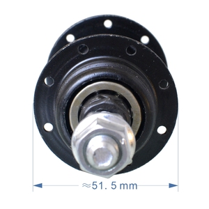 Moay-ơ bánh xe đạp thép cho xe BMX trước/sau 16 nan hoa, màu đen, kiểu nút tháo nhanh, lắp bu lông, thiết kế kín - Product Image 6