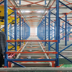 Car Shuttle Rack 4 Direção Pallet Mobile Rack <span class=keywords><strong>System</strong></span> Warehouse Equipamento de armazenamento Four-Way Radio Shuttle Racking com eficiente