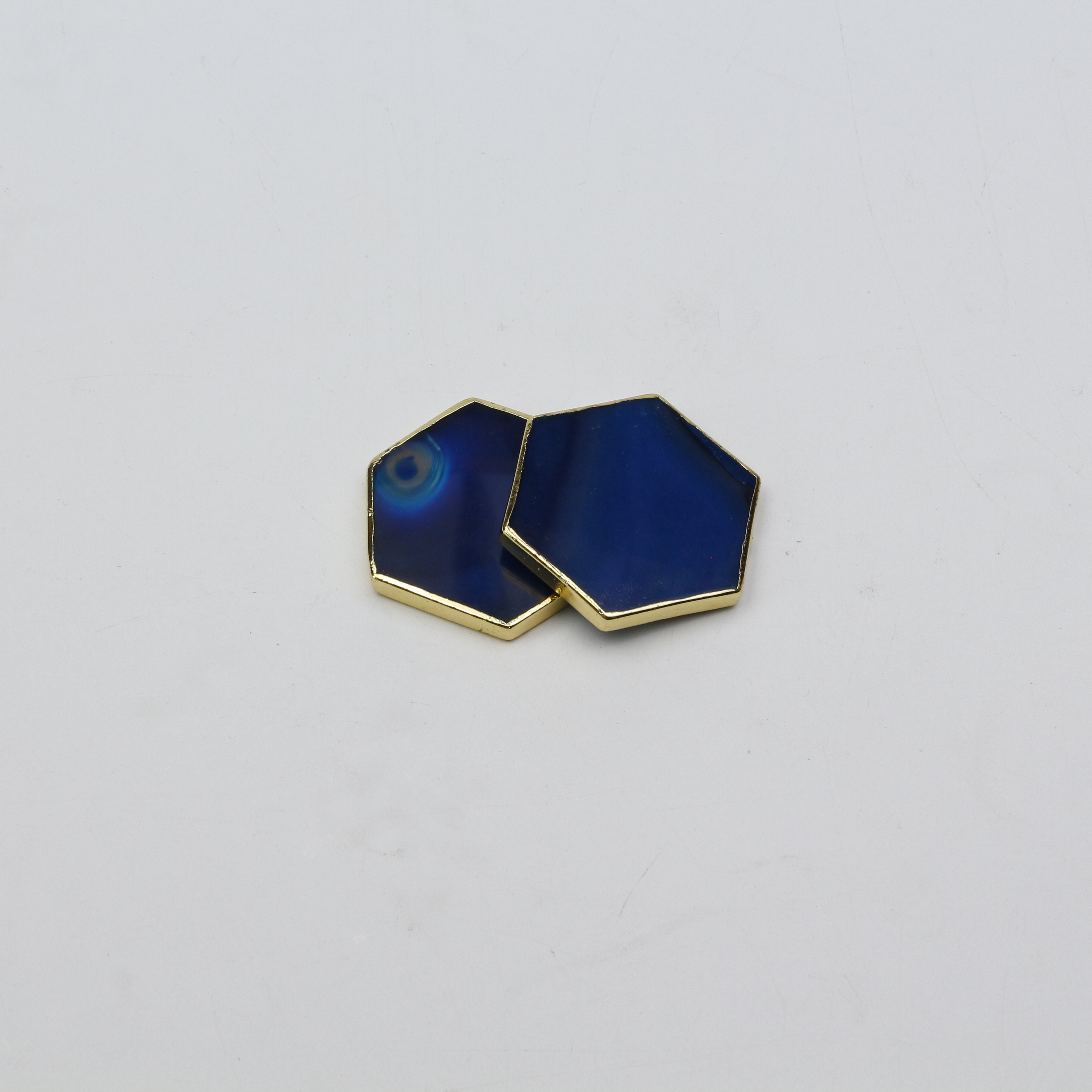 C5# Agate bleue hexagonale