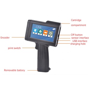 Stampante portatile a getto di mano stampante portatile a getto di inchiostro con numero di data, codice a barre, codice e macchina per la stampa di immagini - Product Image 5