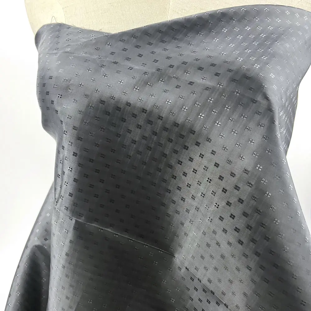 Top bán giá rẻ 3D nổi mặt trăng Dobby taffeta vải cho hàng may mặc lót