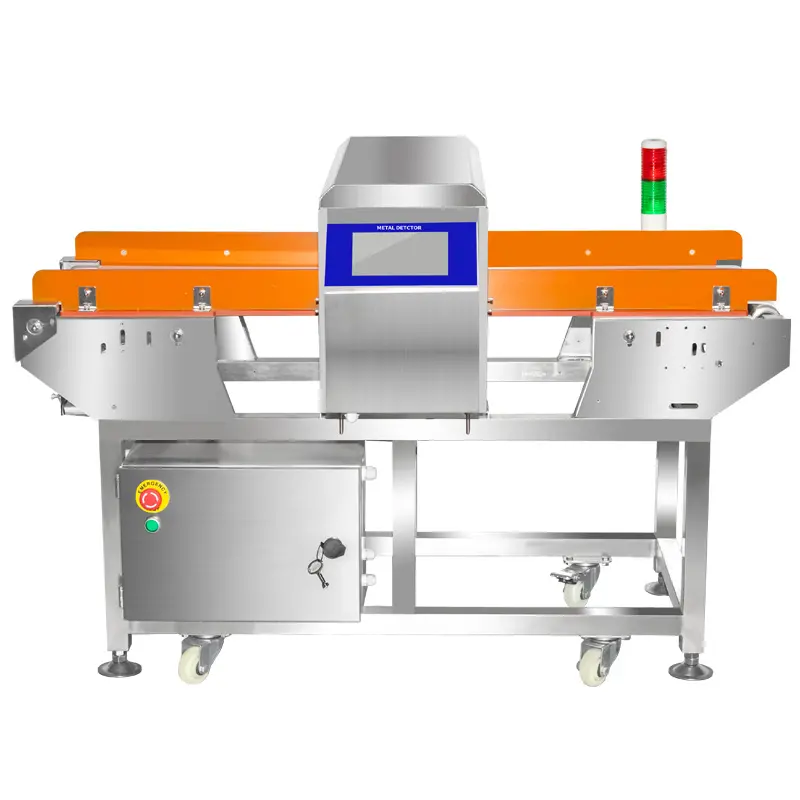 Machine de détection de métaux intelligente automatique d'aliments industriels spécifiques à l'usine machine de détection de métaux de haute précision