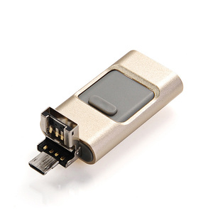 แฟลชไดรฟ์ USB ที่เข้ากันได้กับไอโฟน/iOS/apple/ipad/android และ PC 128GB 3-in-1 OTG JUMP Drive 3.0 USB Memory Stick - Product Image 2