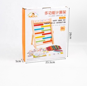 Wooden Numbers <strong>Counting</strong> Calculating Beads Multifunctional Calculation Stand Digital Teaching Aids - Product Image 2