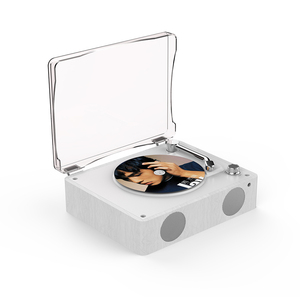 Reproductor de CD de escritorio portátil con altavoces de alta fidelidad Diseño de madera y USB tipo C para uso doméstico - Product Image 2