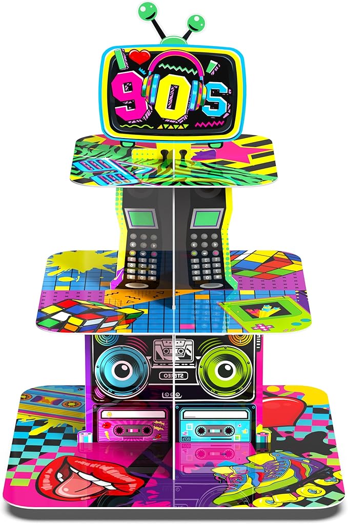 90s Theme Cupcake Stand