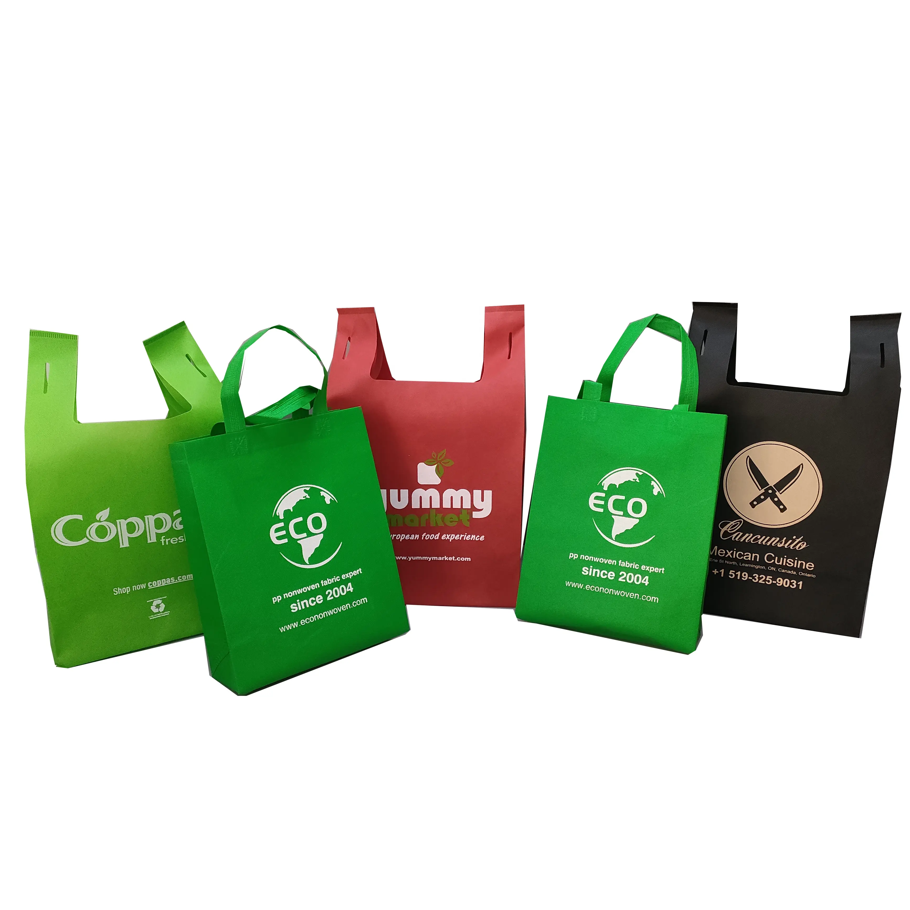 Промышленная китайская оптовая продажа Экологически чистая перерабатываемая сумка для покупок, складная Новая инновационная многоразовая Нетканая сумка по хорошей цене