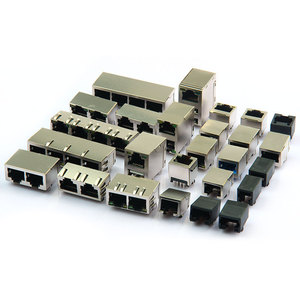 Preço de fábrica Fabricante Fornecedor Base-T Conectores Integrados Magnetics Rj45 Conectores Pcb Soquete Pcb Conectores Soquete/