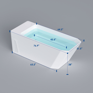 <strong>U</strong>.<strong>S</strong>. Local Warehouse Smart <strong>Control</strong> All in One Acrylic Ice Bath Cold Plunge Tub for Cold Water Therapy with Chiller and Ozone - Product Image 3