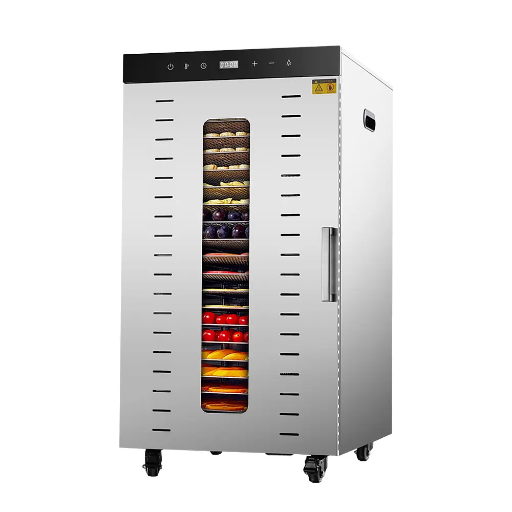 Máquina deshidratadora de alimentos comercial de 24 bandejas, secador industrial de frutas y verduras, deshidratador de frutas y verduras