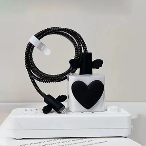Iphone 11 için 12 veri hattı USB kablosu sarıcı Spiral koruyucu Apple 18/20W şarj koruma kapağı koruyucu adaptör vaka - Product Image 6
