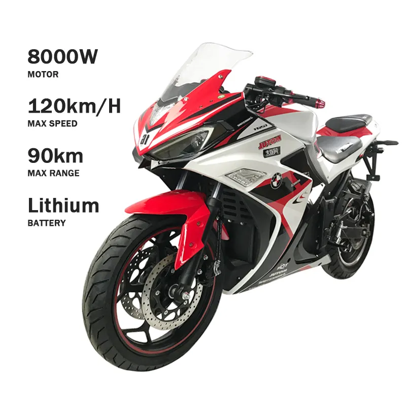 電動バイク5000W72vリチウム電池大人用強力高速レーシングEバイク