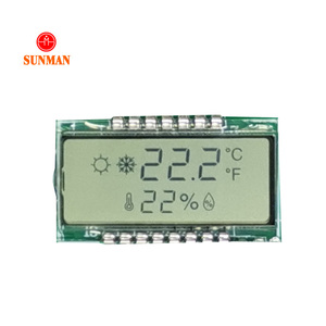 Sehr kleine programmier bare intelligente transparente trans flektive Stift monochrome alpha numerische 5-stellige Thermostat 7 Segmente tn lcd Anzeige - Product Image 6