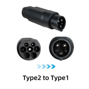 交流2型至1型J1772电动汽车汽车连接器电动充电适配器，符合美国标准 - Product Image 2
