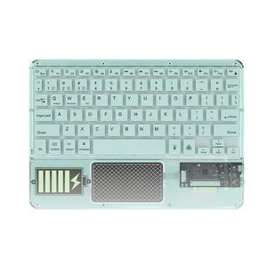 New Wireless Bluetooth Transparent <strong>Keyboard</strong> Backlit RGB LED <strong>Keyboard</strong> with <strong>Touchpad</strong> Mouse for 2024 New ipad Pro 11 12.9 13 Inch - Product Image 3