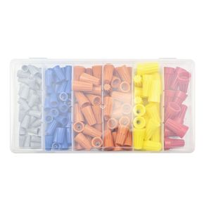 180pcs Plastic Combination Set Boxed Spiral Wire Caps Quick <strong>Terminal</strong> <strong>Blocks</strong> <strong>Spring</strong> Wire Caps - Product Image 2