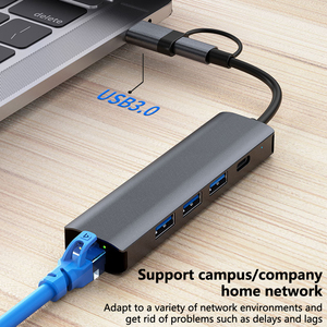 Gigabit <strong>Network</strong> Card Converter Rj45 Interface Wired <strong>Network</strong> Card <strong>Type</strong>-c to <strong>Computer</strong> USB C HUB Adapter for Macbook Pro USB HUB - Product Image 4