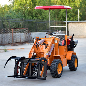 800 किलोग्राम मिनी इलेक्ट्रिक फार्म डीजल व्हील लोडर नई ऊर्जा ड्राइव हाइड्रोलिक बैकहोए लोडर 1 साल की वारंटी बाल्टी के साथ - Product Image 2