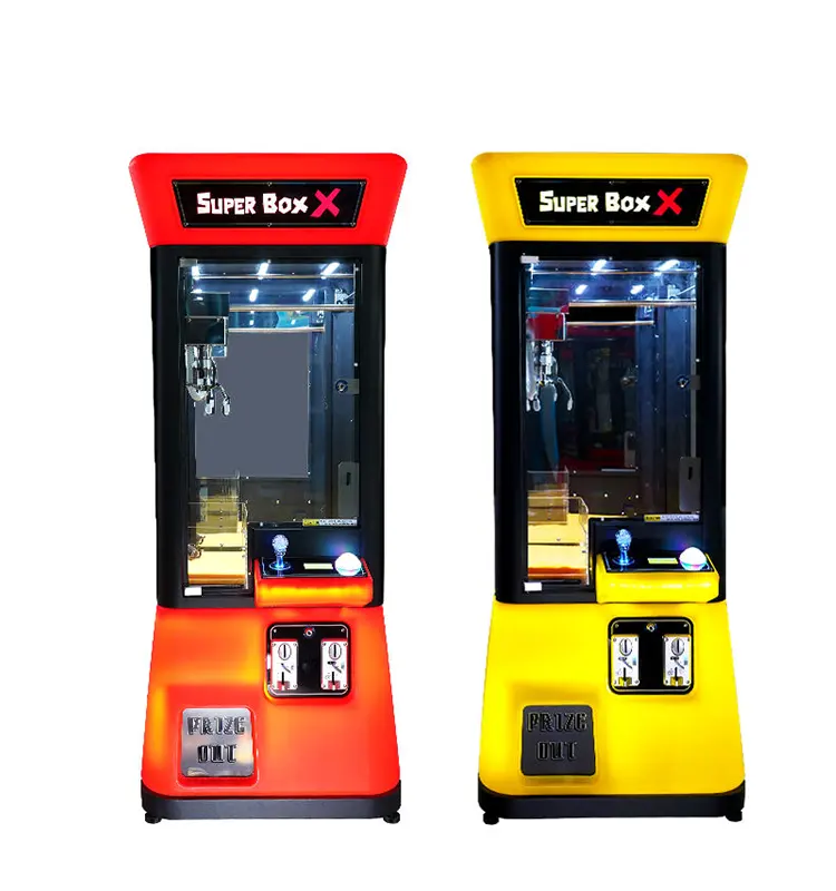 رخيصة ومربحة كسب المال دمية سوبر بوكس X مخلب آلة أفخم لعب لعبة جائزة آلة البيع للبيع