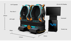 Advanced Design 2 Seats VR Chair <strong>Robot</strong> Type Arcade 9d Vr Game Machine Virtual Reality <strong>Simulation</strong> - Product Image 4