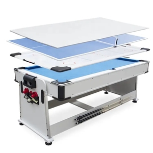 Factory Wholesale Air Hockey <strong>Table</strong> Tennis 7FT <strong>Multi</strong> <strong>Function</strong> 4 in 1 Pool Billiard <strong>Table</strong> <strong>with</strong> Dinning Top - Product Image 3