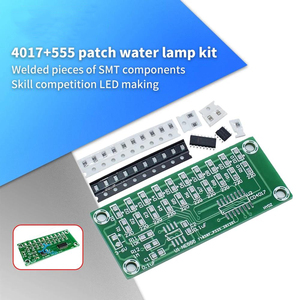 Akıllı elektronik kiti SMD kaynak eğitimi NE555 + CD4017 işık su akan LED ışık modülü DIY kiti elektronik ilkeleri öğrenmek - Product Image 2