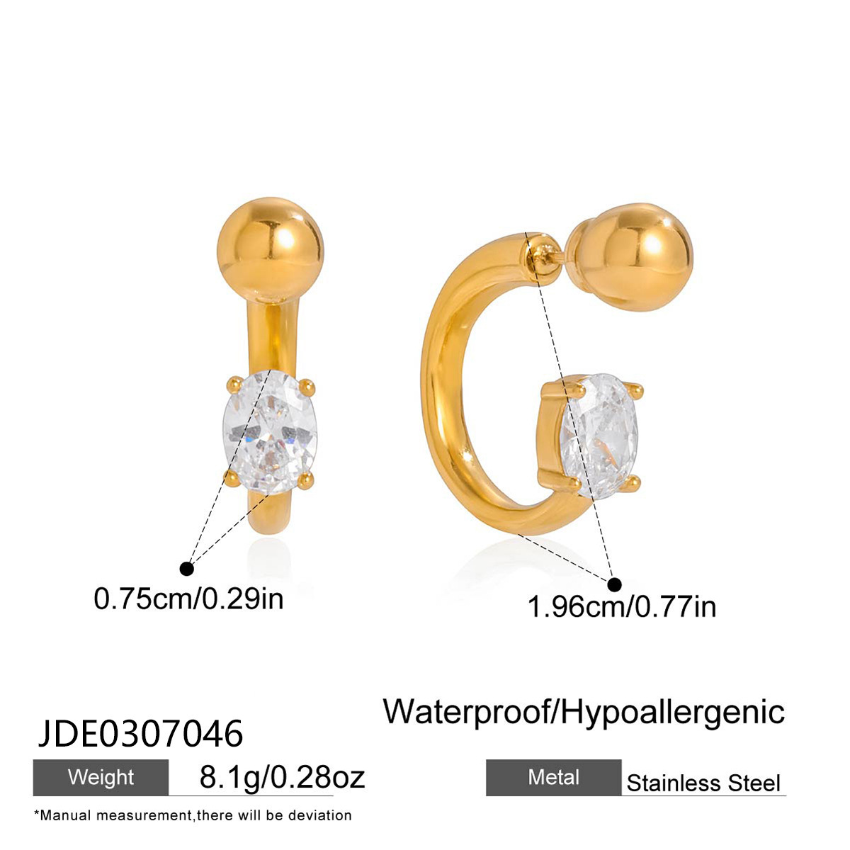 18K GOLD JDE0307046