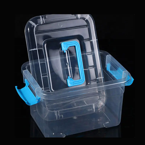 Storage Bin <strong>Box</strong> with Handles Sorting <strong>Box</strong> Building Blocks <strong>Toys</strong> Food Storage <strong>Box</strong> Transparent High Quality Plastic PVC Modern White - Product Image 3