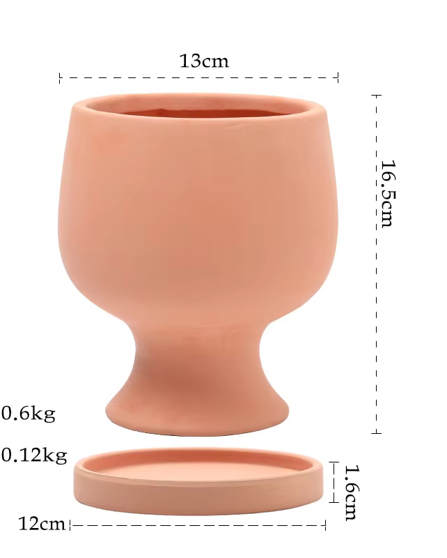 Trofeo de cerámica roja 13cm