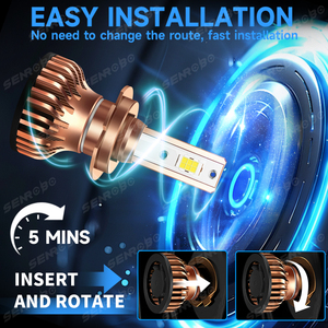 S7ไฟหน้า LED ระบบไฟอัตโนมัติ6000K H11 12000LM H4 9006 H7 H1 HB3 9005 9012 H13 9004หลอดไฟ LED 9007 - Product Image 4
