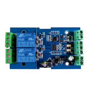 Electronic Component Modbus-Rtu 2-way relay module switching <strong>input</strong> and <strong>output</strong> <strong>RS485</strong>/TTL communication relay - Product Image 1
