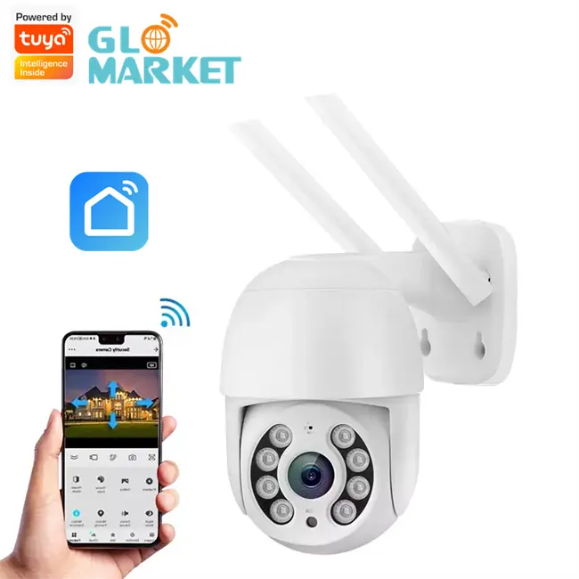 Glomarket Tuya Smart Camera 3MP/4MP Wifi Smart citofono bidirezionale Auto Tracking Full HD IP Smart WiFi telecamera di sicurezza