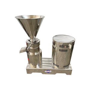 Industrial multifunción sésamo Tahini hacer procesamiento producir cacao en grano anacardo nuez mantequilla de maní molienda máquina de molino coloidal - Product Image 1