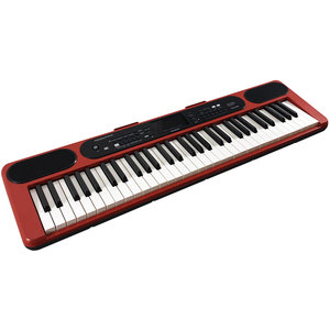 Teclado de piano digital de demostración 50, de 61 teclas teclado electrónico, instrumento de teclado Musical rojo con tecla de respuesta táctil y LCD - Product Image 1