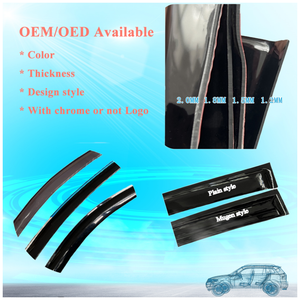 Araba havalandırma pencere siperliği rüzgar kalkanları deflektörlü yağmur muhafızları güneş Shades VW ID.4X için otomatik yan pencere saptırıcı Visor - Product Image 4