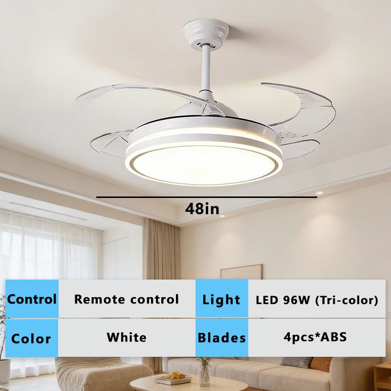 รีโมทคอนโทรลความถี่แปรผันสีขาว 48"