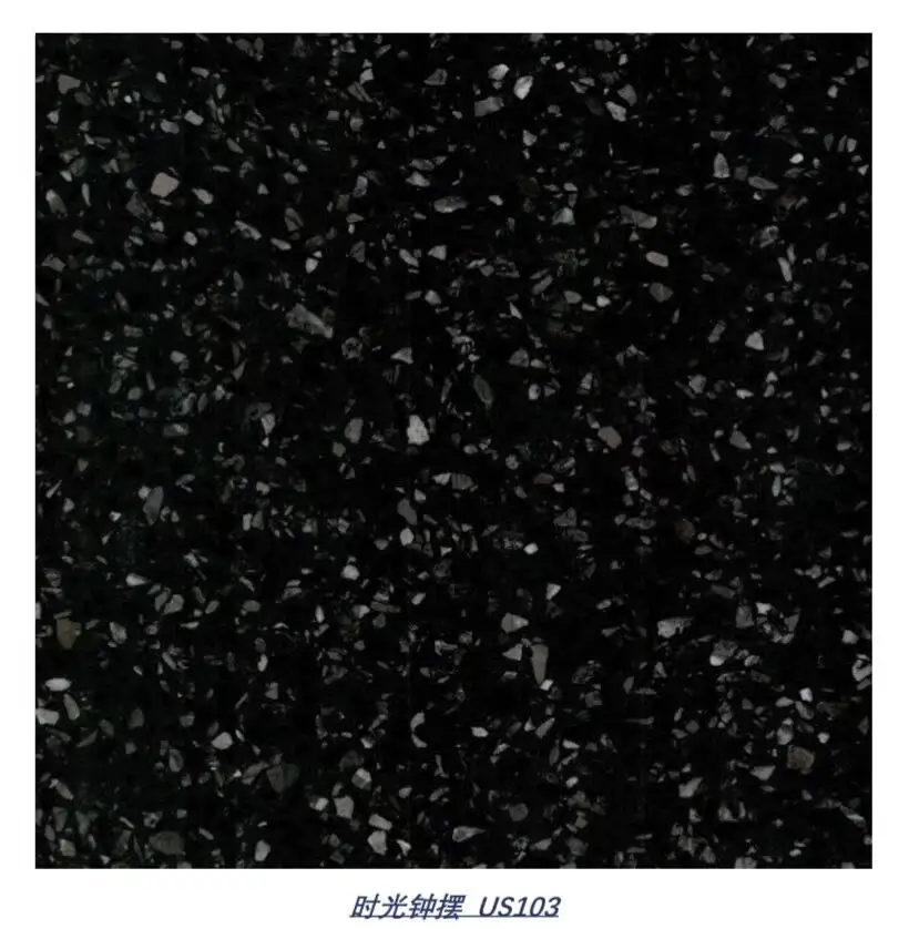 Terrazo negro de cemento de China con azulejos de suelo de puntos blancos