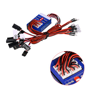 Rc12LED照明システムキットスマートシミュレーションライト1/10ドリフトオンロードRCカー横桃タミヤホップアップオプションリモコン - Product Image 1