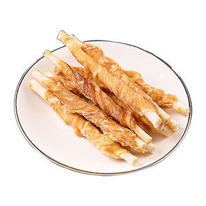 <strong>Real</strong> Dry <strong>Chicken</strong> &amp; Cowhide Teething Sticks Meat-Based Calcium Supplement Pet Snacks Dog Chew Treats for Effective Tooth Cleaning - Product Image 3