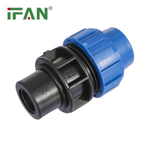 IFAN on Sell HDPE Fitting Dark Blue 1/2&quot;-4&quot; PP Compression Fittings Thread Female Socket GB/<strong>T</strong> 13663 Quick <strong>Connect</strong> - Product Image 2