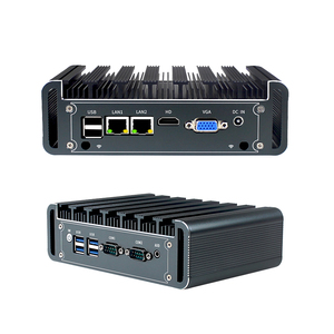 MiniTreeファンレス産業用ミニPCIntel Core i3 5005U i5 5200U i75600UデュアルLANHDVGA組み込みコンピューターサポートWin7Linux