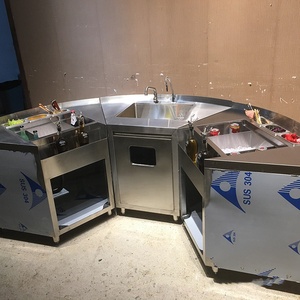 バー/パブ/レストラン用のプロフェッショナルなカスタマイズラウンドバーステーションバーテンダーワークステーション - Product Image 4