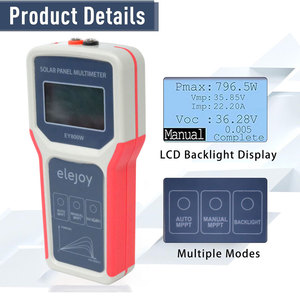 EY800W電流電圧PV太陽光発電テスターメーターVOCデジタルパワースマートLCD MPPTソーラーパネルマルチメーター - Product Image 3