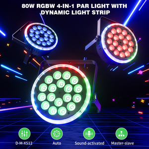 U'King 80W RGBW 4IN1 Led Par ışık projektör Led etkisi sahne ışık ayıklayacaktır parti kulübü Par Can ışık - Product Image 2