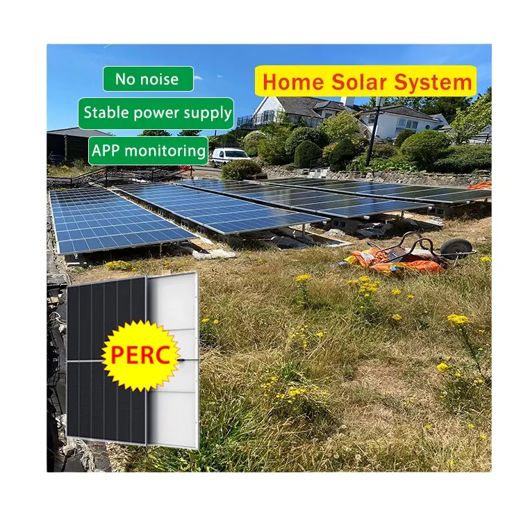 하이브리드 10kw 오프 그리드 태양 전지 패널 에너지 저장 시스템 발전기 전원 녹색 기술 인버터 5kw 패널 시스템 홈