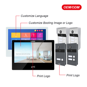 คุณภาพสูง10.1นิ้วอินเตอร์คอมสองทางวิดีโอกริ่งประตูกล้องอินเตอร์คอมยูนิคอร์ระบบโทรศัพท์ประตูวิดีโอไฟฟ้า - Product Image 6