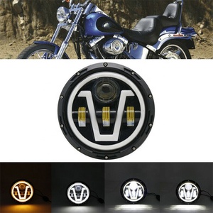 Super Bright 1PCS <strong>7</strong>&quot; Round <strong>V</strong>-type Halo Ring Replacement for Jeep <strong>Led</strong> ProjectorLED Headlight - Product Image 6