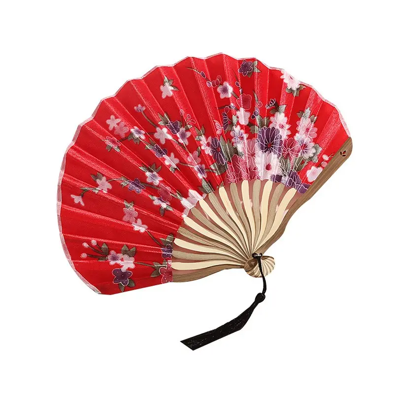 Tôi là bạn người hâm mộ Tinh Tế Kimono Fan satin Keel Blade Fan